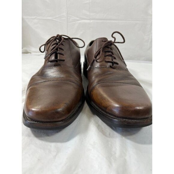 Cole Haan Brown Leather Cap Toe Oxfords Men's 10 - Picture 9 of 9